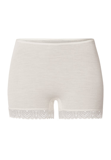 Woolen Lace Lace Trim Wool And Silk Boyleg | Misty White 70832-2123
